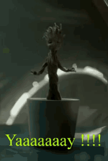 Baby Groot Yay GIF - Baby Groot Yay Guardians Of The Galaxy GIFs