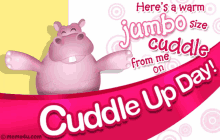 Cuddle Up Day Heres A Warn Jumbo Size Cuddle From Me GIF