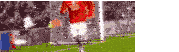 a soccer player in a red shirt and white shorts is running on a field