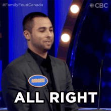 All Right Family Feud Canada GIF - All Right Family Feud Canada Okay GIFs