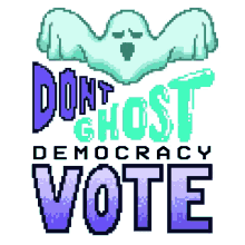 vote spooky season ghost election season fall
