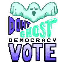 Vote Spooky Season Sticker - Vote Spooky Season Ghost Stickers