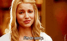 Glee Quinn Fabray GIF - Glee Quinn Fabray Im So Sorry GIFs