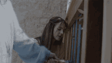 lana del rey painting banisters blue blue banisters