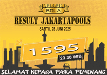 a poster that says museum bola result jakarta pools