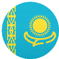 Kazakhstan Flags Sticker - Kazakhstan Flags Joypixels Stickers