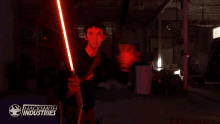Using The Force The Hacksmith GIF - Using The Force The Hacksmith Real Burning Lightsaber GIFs