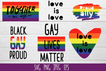 a rainbow flag with the words together we rye black gay proud love is love lives matter