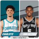Charlotte Hornets Vs. San Antonio Spurs Pre Game GIF - Nba Basketball Nba 2021 GIFs