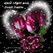 Heart Good Night GIF - Heart Good Night Rose GIFs