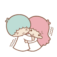 Little Twin Star Hug GIF - Little Twin Star Hug Scared GIFs
