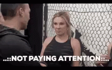 not paying attention gif