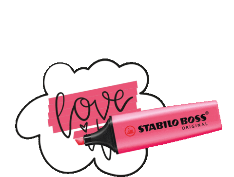 Love It Stabilo Sticker - Love It Stabilo Highlighter Stickers