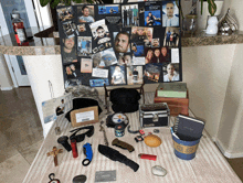 a collage of pictures of a man with the word faith at the top
