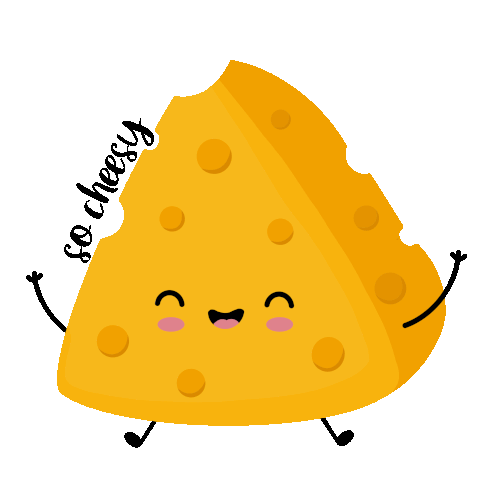 Cheese Food Sticker - Cheese Food Cheesy Stickers