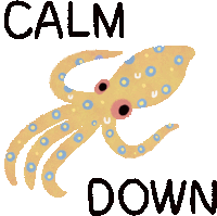 Calm Down Chill Sticker - Calm Down Chill Relax Stickers