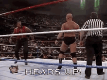 Hey Ref! Heads Up! GIF - Heads Up Ouch Wwe GIFs