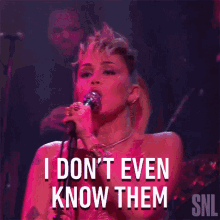 i dont even know them miley cyrus plastic hearts song saturday night live im not aware of them