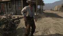 red dead redemption gun spinning gun trick cowboy