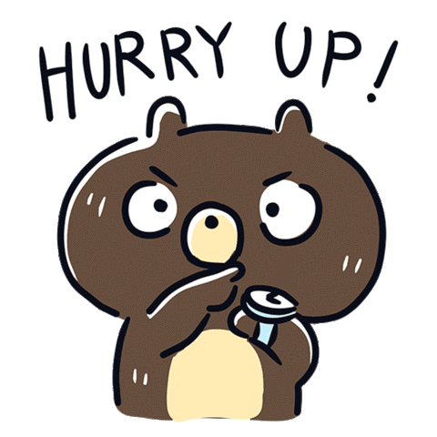 Hurry Up Timer Sticker - Hurry Up Timer Late Stickers