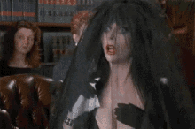 Elvira Shocked GIF - Elvira Shocked Black Dress GIFs