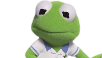 Thumbs Up Baby Kermit Sticker - Thumbs Up Baby Kermit Muppet Babies Stickers