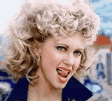 Grease Meh GIF - Grease Meh Tongue Out GIFs
