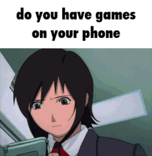 Serial Experiments Lain Meme GIF - Serial Experiments Lain Meme Do You Have Games On Your Phone GIFs