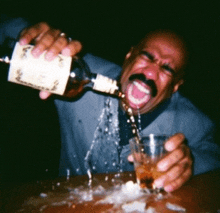 Steve Harvey Drinking GIF - Steve Harvey Drinking Crying GIFs