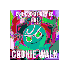 Evil Cookie Run Evil Cookie Run Be Like Sticker - Evil Cookie Run Evil Cookie Run Be Like Cookie Run Stickers