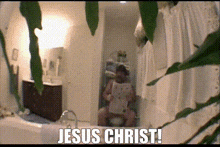 Jesus Christ Oh Lord GIF - Jesus Christ Oh Lord Toilet GIFs