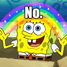 No Spongebob GIF - No Spongebob Rainbow GIFs