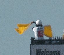 Yellow Flag Racing Yellow GIF