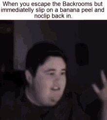 backrooms meme banana pain