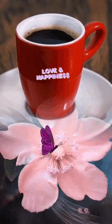 Coffee Love And Happiness GIF - Coffee Love And Happiness Flower GIFs