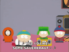 south park cartman sauerkraut german