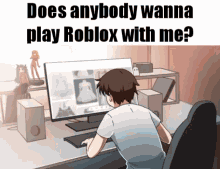 Does Anybody Wanna Play Roblox With Me Anyone Wanna Play Roblox GIF - Does Anybody Wanna Play Roblox With Me Anyone Wanna Play Roblox Roblox GIFs