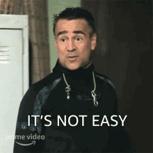 Its Not Easy John Volanthen GIF - Its Not Easy John Volanthen Colin Farrell GIFs