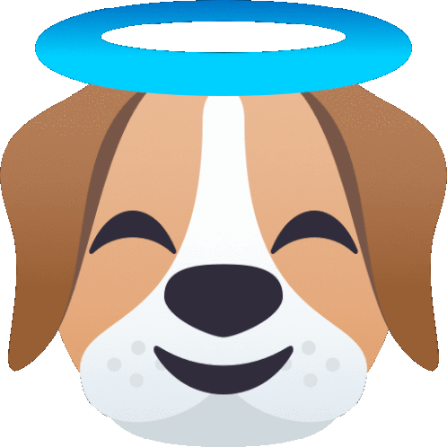 Angel Dog Sticker - Angel Dog Joypixels Stickers