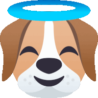 Angel Dog Sticker - Angel Dog Joypixels Stickers