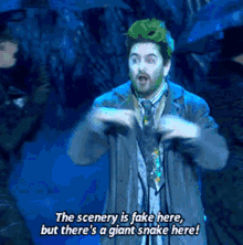 Beetlejuice The Musical Theres No Giant Snake Here GIF - Beetlejuice The Musical Theres No Giant Snake Here Live Performance GIFs