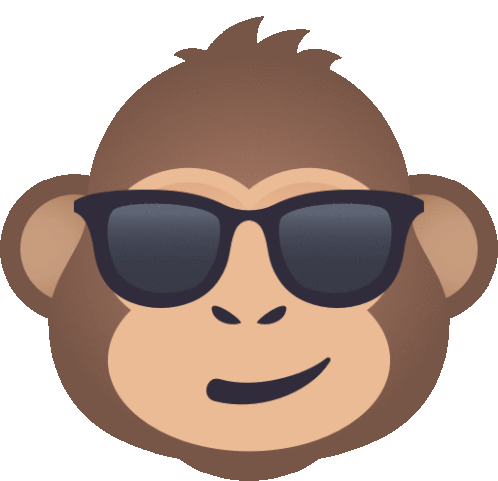 Cool Monkey Monkey Sticker - Cool Monkey Monkey Joypixels Stickers
