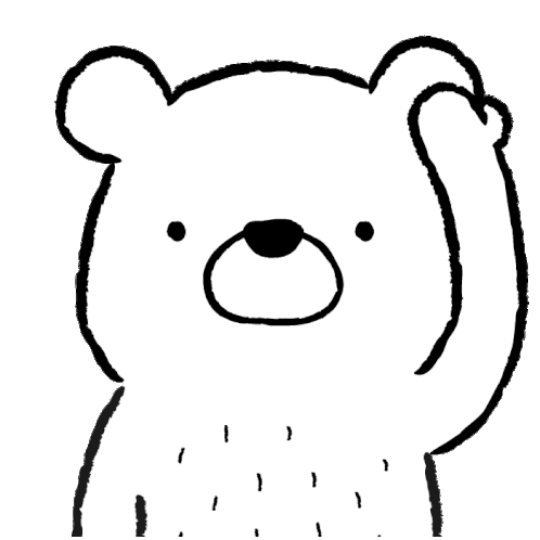 White Shy Sticker - White Shy Bear Stickers
