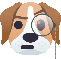 Monocle Dog Sticker - Monocle Dog Joypixels Stickers