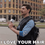 I Love Your Hair Robin James GIF - I Love Your Hair Robin James I Like Your Hair GIFs