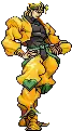 a pixel art of dio from jojo 's bizarre adventure
