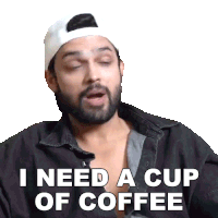 I Need A Cup Of Coffee Parth Samthaan Sticker