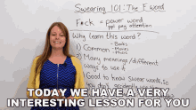 Today We Have A Very Interesting Lesson For You Emma GIF - Today We Have A Very Interesting Lesson For You Emma Engvid GIFs