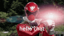 Hello Chat Red Ranger GIF - Hello Chat Red Ranger Power Rangers GIFs