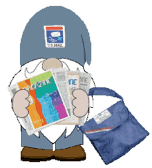 gnome mail carrier letter carrier usps